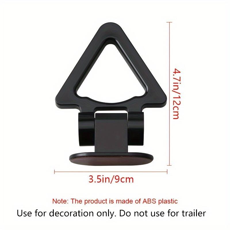 Triangle Car Tow Hook, Universal Bumper Decor Sticker, Easy Paste Car Trim Accessory, Fashion Heavy-duty Trailer Hook for Auto