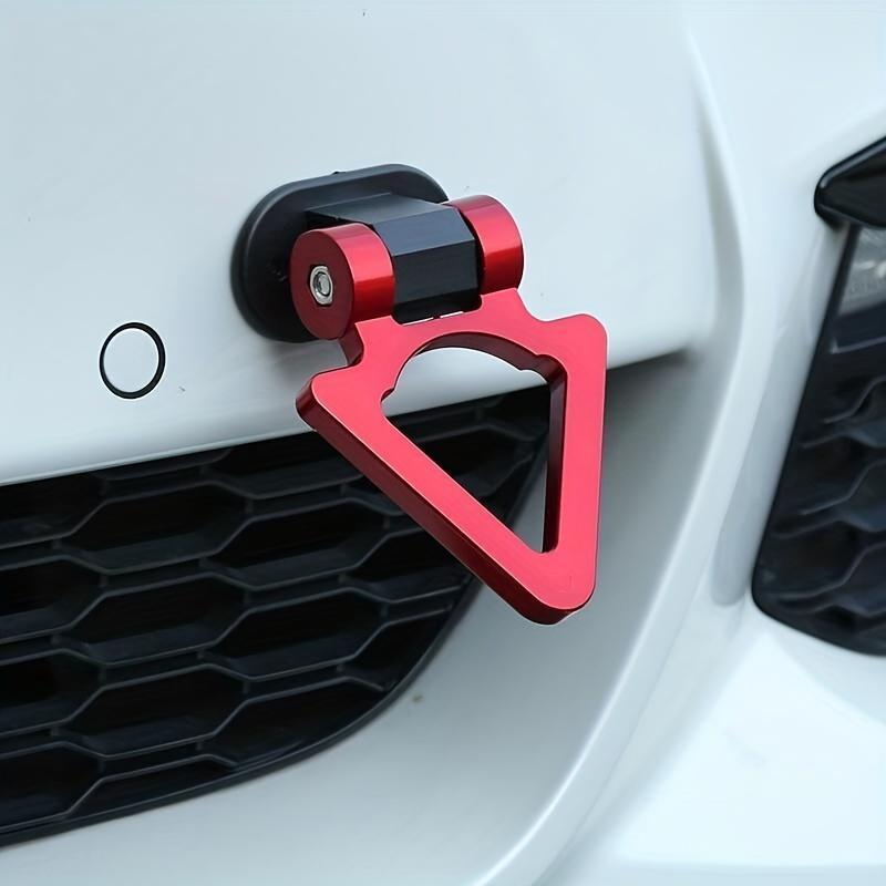 Triangle Car Tow Hook, Universal Bumper Decor Sticker, Easy Paste Car Trim Accessory, Fashion Heavy-duty Trailer Hook for Auto