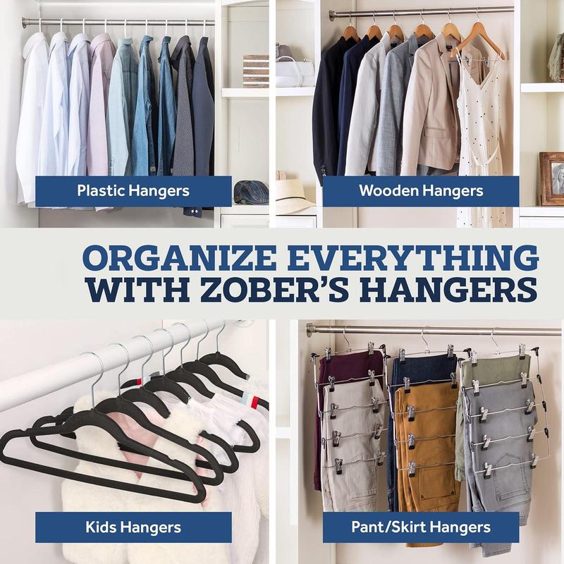 Velvet Non-slip Clothes Hanger, 20pcs set 360 Degree Swivel Hooks Hanger, Space Saving Clothes Drying Rack, Clothes Organizer for Jackets, Pants