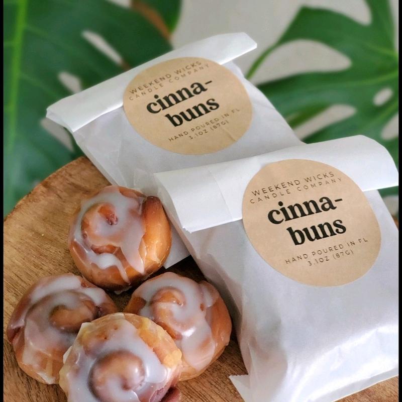 Mini Cinnamon Bun Wax Melts, Fake Food Wax Melts