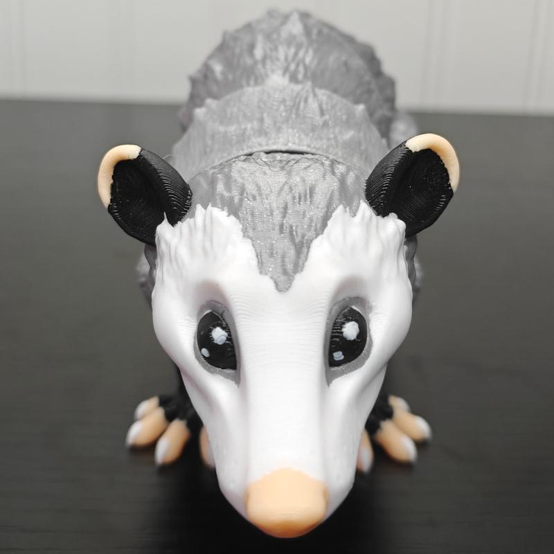 Adorable Flexi Opossum Figurine Decor Nature Ornaments