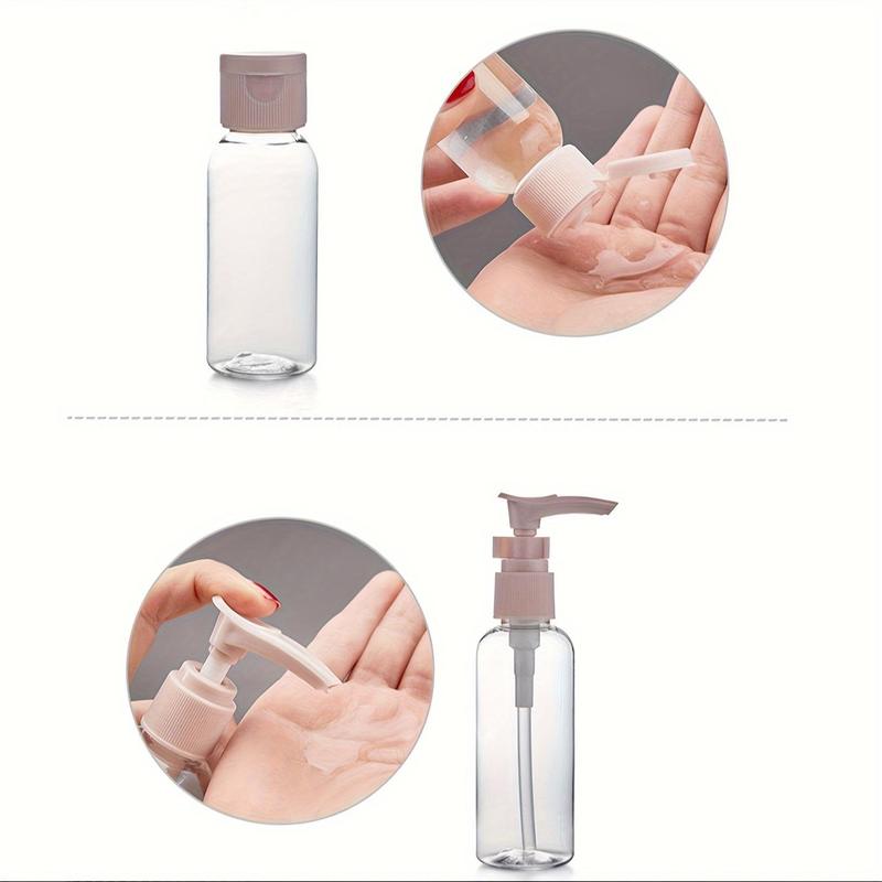 Travel Cosmetic Lotion Refillable Bottle Set, 11pcs Portable Empty Liquid Container Set, Skincare Tools for Women & Girls