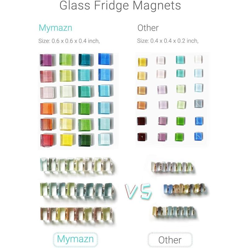 Fridge Magnets Refrigerator Magnets for Fridge Cute Glass Magnets Decorative Kitchen Office