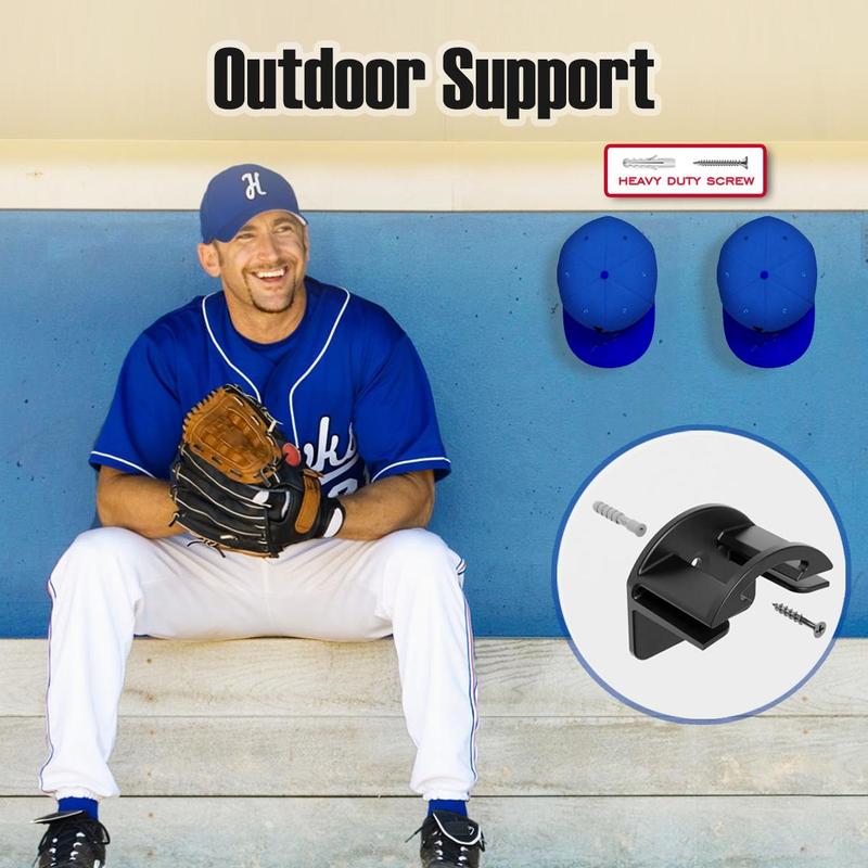 Baseball Cap Storage Hook, Self-adhesive Hat Hook, Multifunctional Hat Storage Rack, Hat Display Rack for Home, Bedroom, Clothing Store