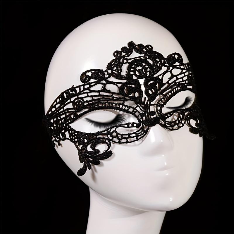 Sexy Costume Halloween Party Masks Sexy Black Lace Hollow Mask Goggles Nightclub Queen Sexy Lingerie Fun Play Accessories