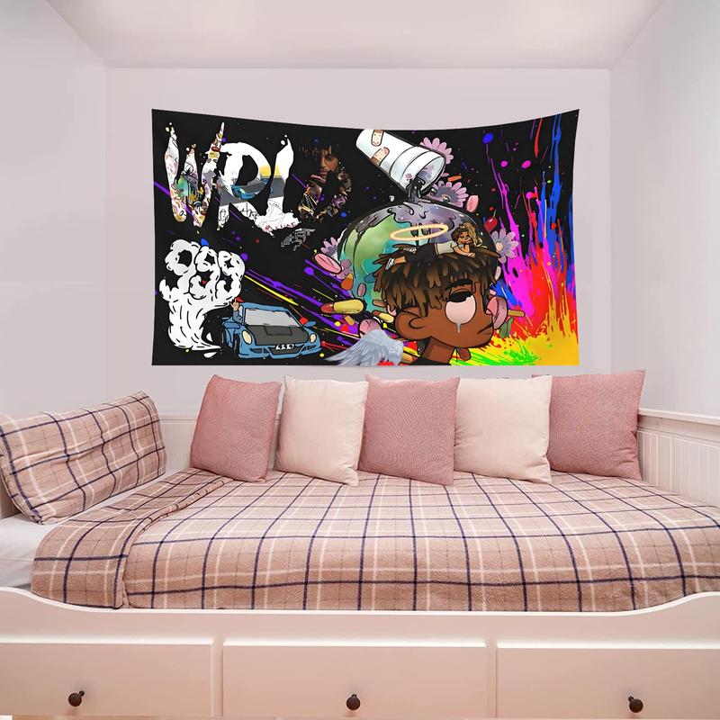 Rapper Tapestry Wall Flag 3*5ft Funny Banner Hanging Flag with Brass Grommets for Indoor Hanging, College Dorm Party Tapestry Art Poster