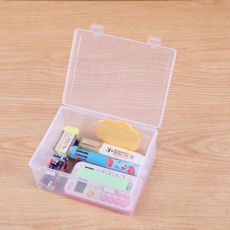 Clear Storage Box, 1 Count Multi-grid Storage Box with Lid, Home Organizer for Jewelry, Electronics, Stationery, Office Supplies