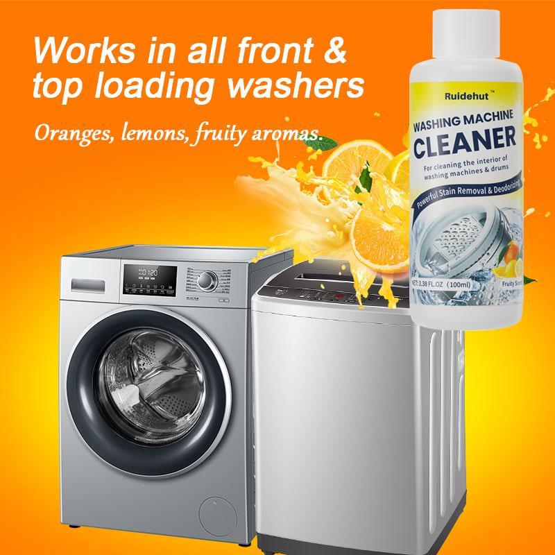 Lemon Scented Washing Machine Cleaner, 1 Count Washing Machine Cleaner, Household Cleaning Supplies for Front Load & Top Load Washers