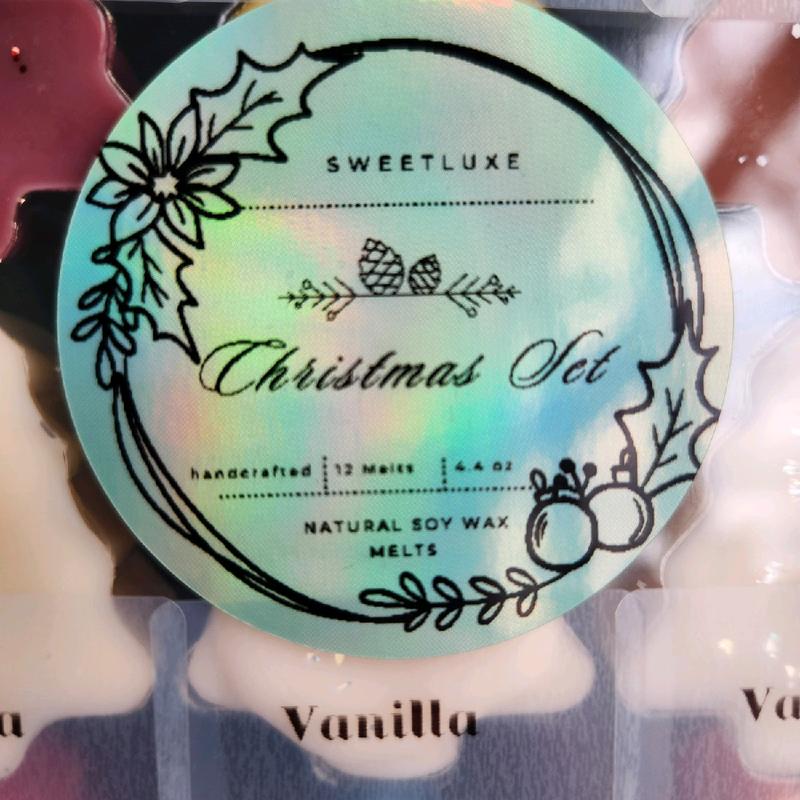 Holiday Soy Wax Palettes for Christmas Custom Gift Mix and Match Wax Melts