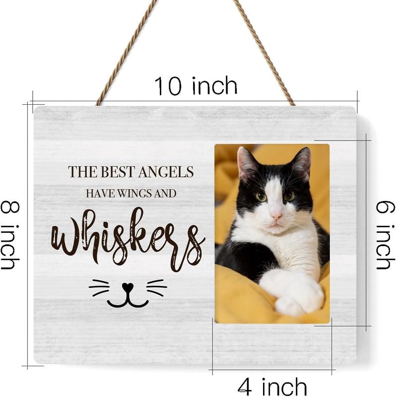 Sympathy Photo Frame Memorial Picture Frame Cat Memorial Gifts for Loss of Cat Pet Loss Gifts to  and Remember a Cat, Grief Gifts for Women Remembrance Decorations for Wall Desk Tabletop