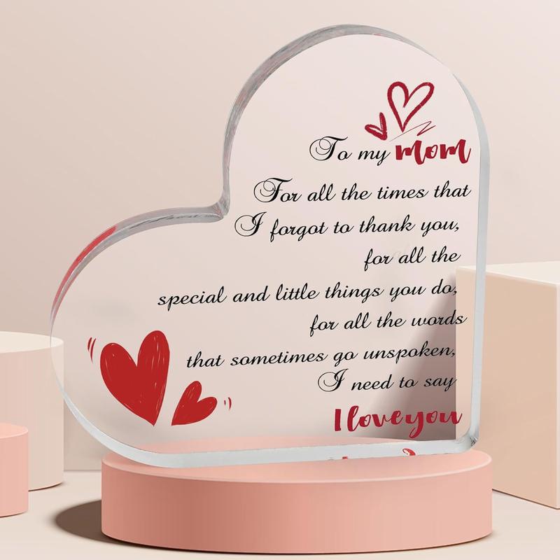 Gifts for Mom, Gifts for Dad, Mom Birthday Gifts, Dad Birthday GiftsMom Gifts, from Daughters Sons, Mommy Gifts, Acrylic Ornament Mother Gifts for Birthday Christmas Mothers Day christmas gifts Easter