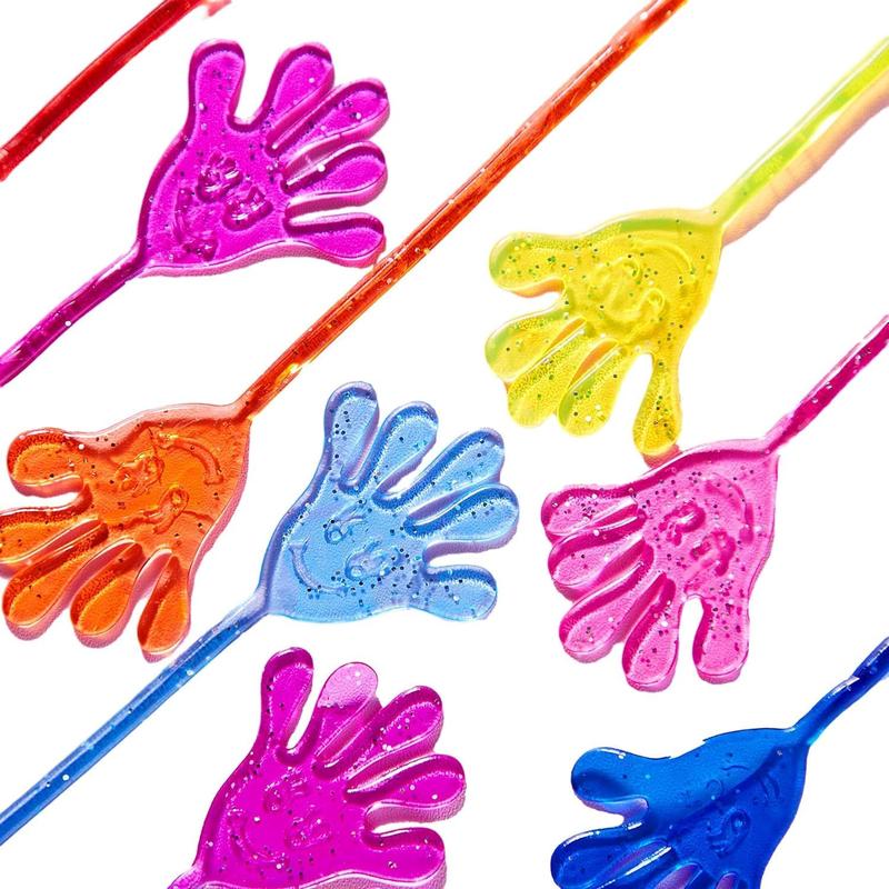 48Pcs Sticky Hands Party Favors, Party Table Favors Set for Kids, Holiday Traditions, Xmas Gift, Bendy Tube, Bendy Tubes, Extreme Stretch Fidget, Fun Fidget Toys for Kids Colorful Pack