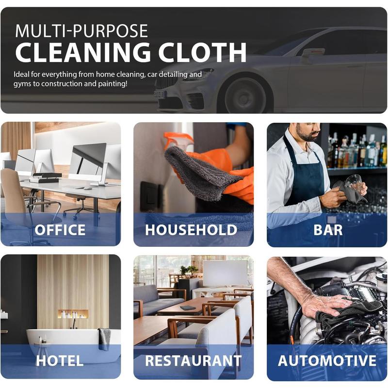 Microfiber Cleaning Cloth for Cars, 50 Pack, 11.5