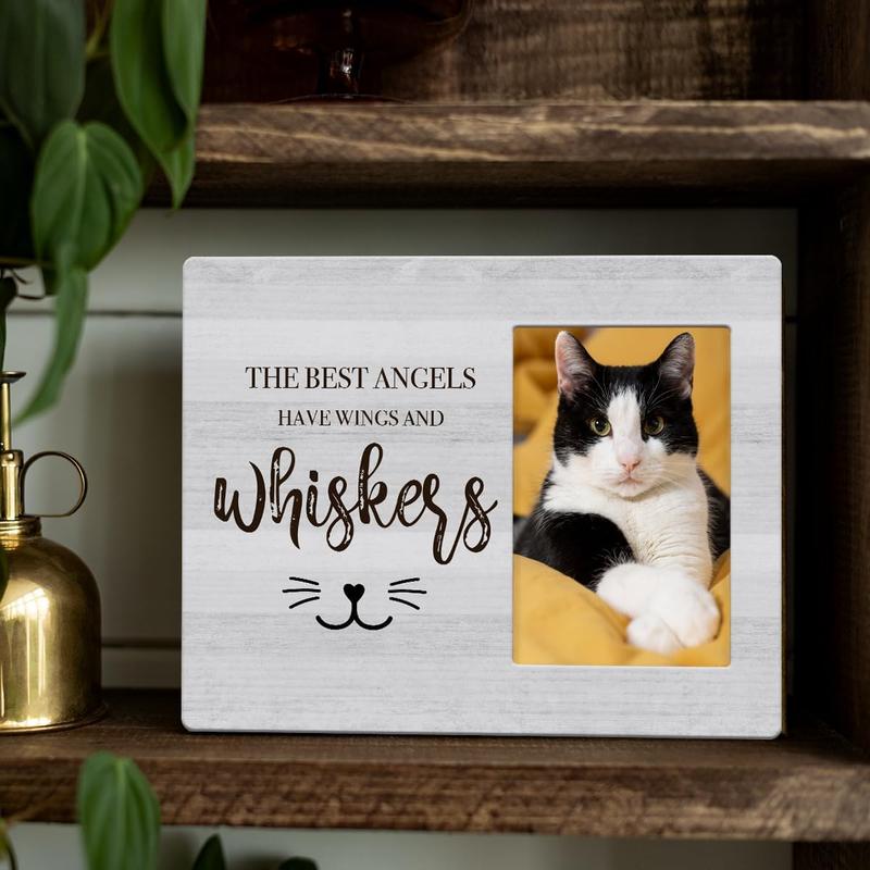 Sympathy Photo Frame Memorial Picture Frame Cat Memorial Gifts for Loss of Cat Pet Loss Gifts to  and Remember a Cat, Grief Gifts for Women Remembrance Decorations for Wall Desk Tabletop