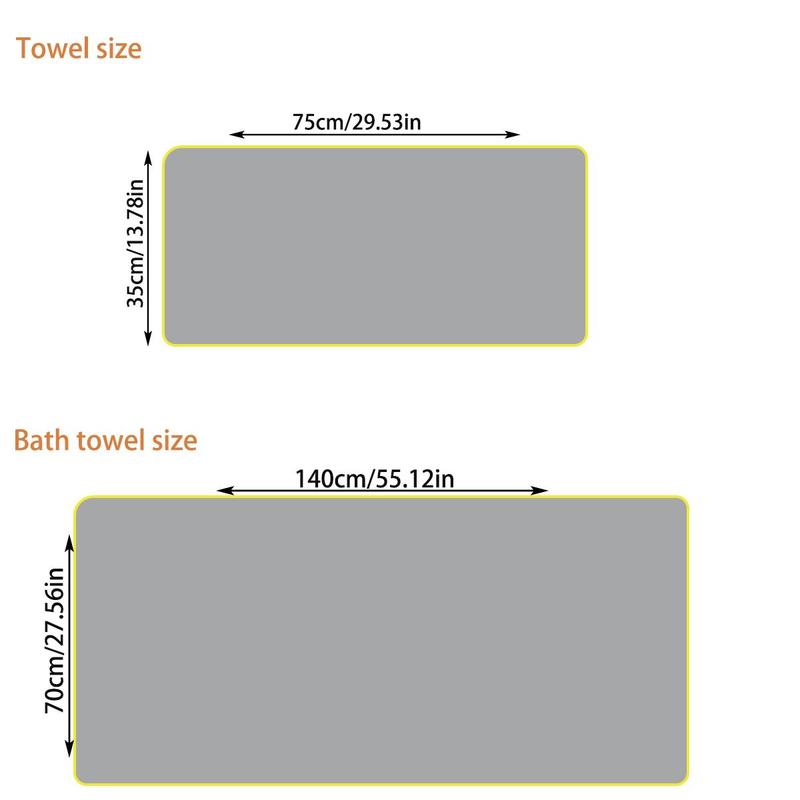 Soft Comfortable Hand Towel, 1 Count Coral Fleece Cozy Bath Towel, Water Absorption Shower Towel for Home Bathroom Washroom