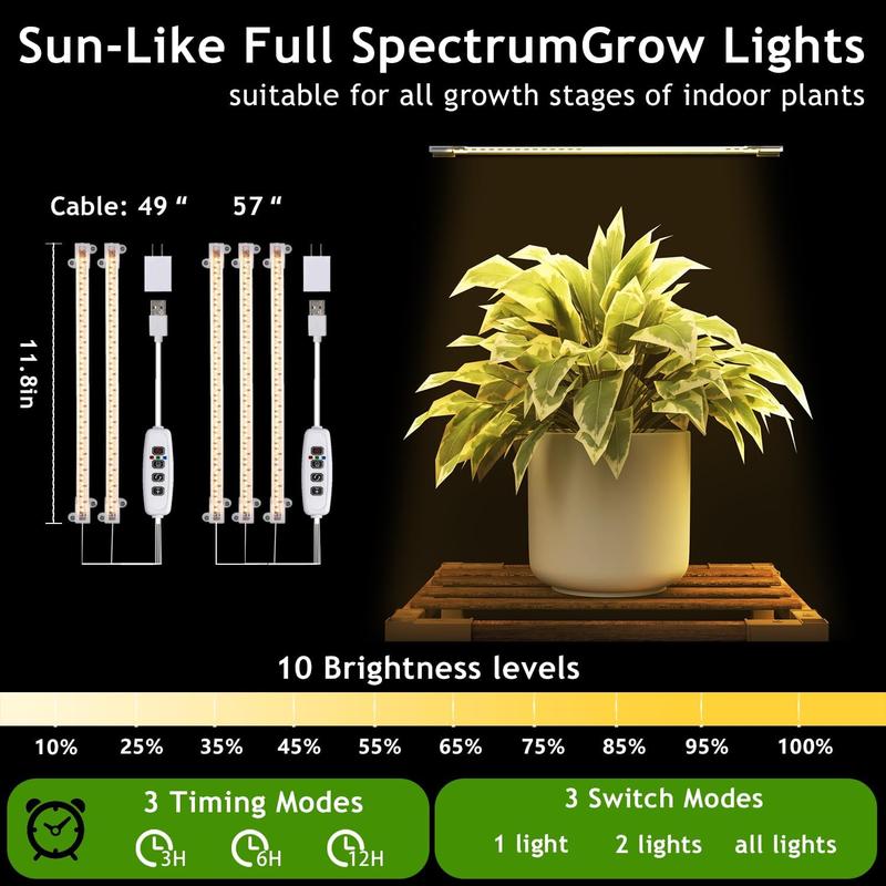 12 Tier Corner Plant Stand with Grow Lights for Multiple Plants, Tiered Plant Shelf Indoor Plant Holder Rack Flower Stand for Living Room Balcony Patio Porch Garden