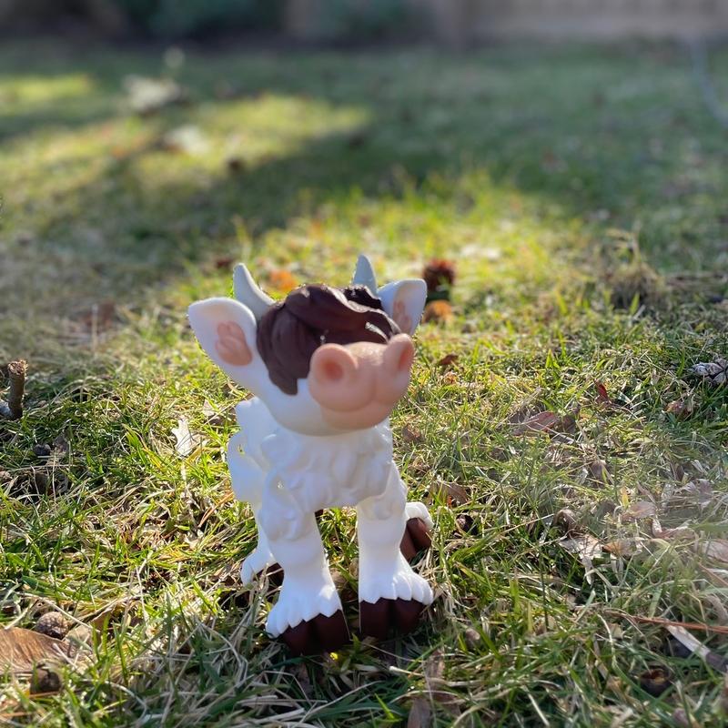 Highland cow 3d printed desk fidget