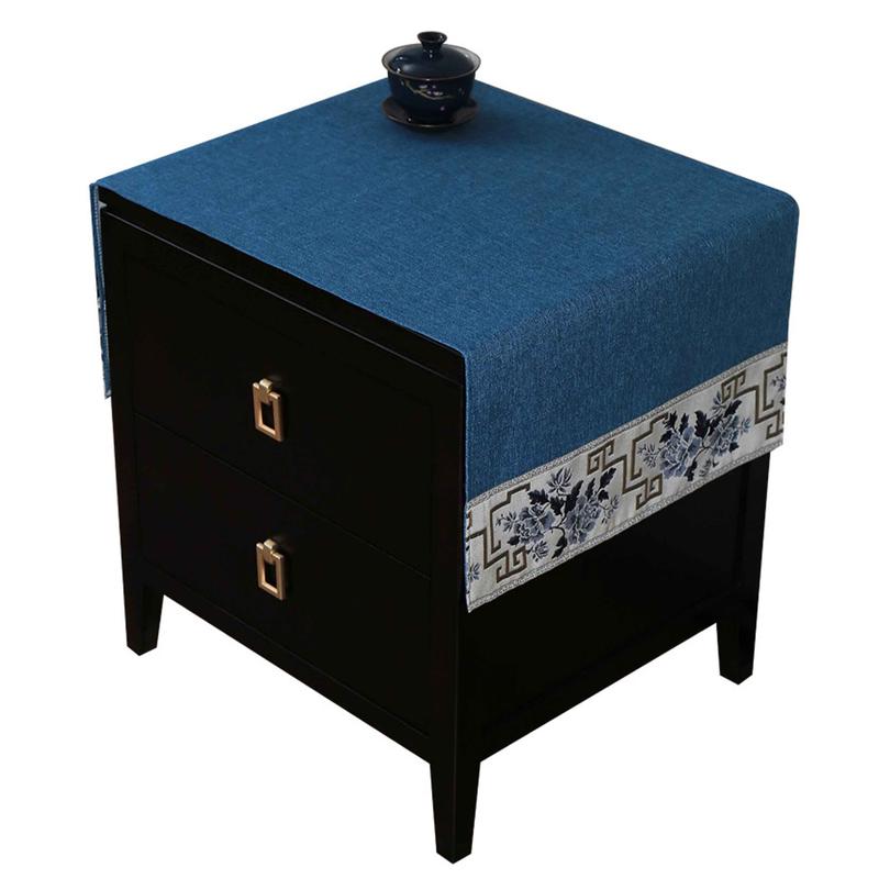 Nightstand Cover For Bedroom, Bedside Table Cover, Dustproof Cover For Home washable