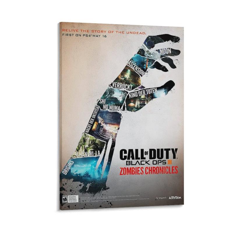 Call of Duty III Zombies Chronicles Art Wall Print Home Decor Art