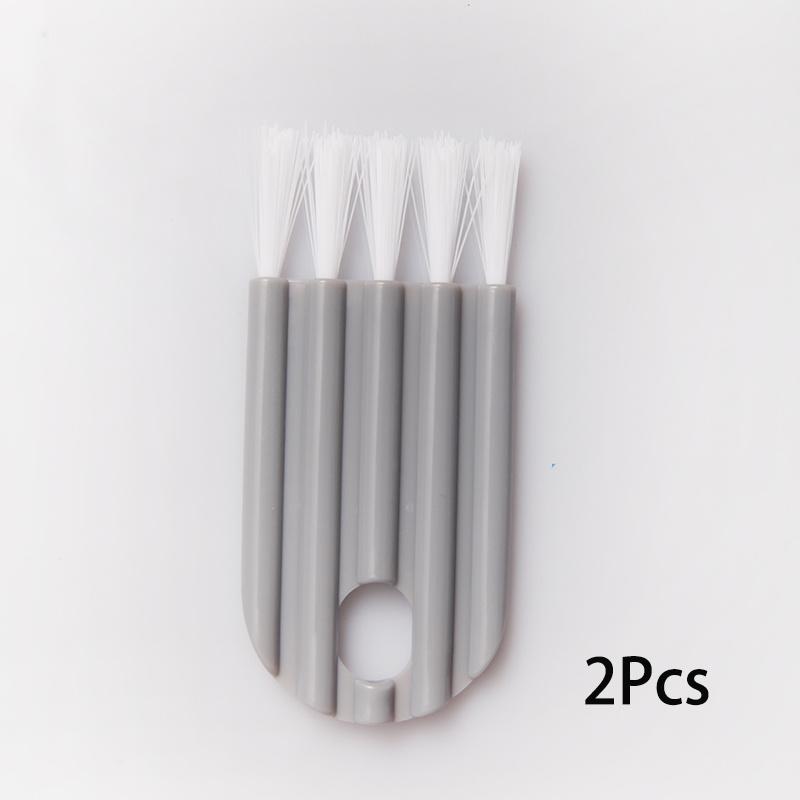 1 2pcs Mini Cleaning Brush, Soft Crevice Cleaning, Multifunctional Computer Tool for Keyboard, and Cup Glass Cover Cleaning Handheld Kitchen Plastic