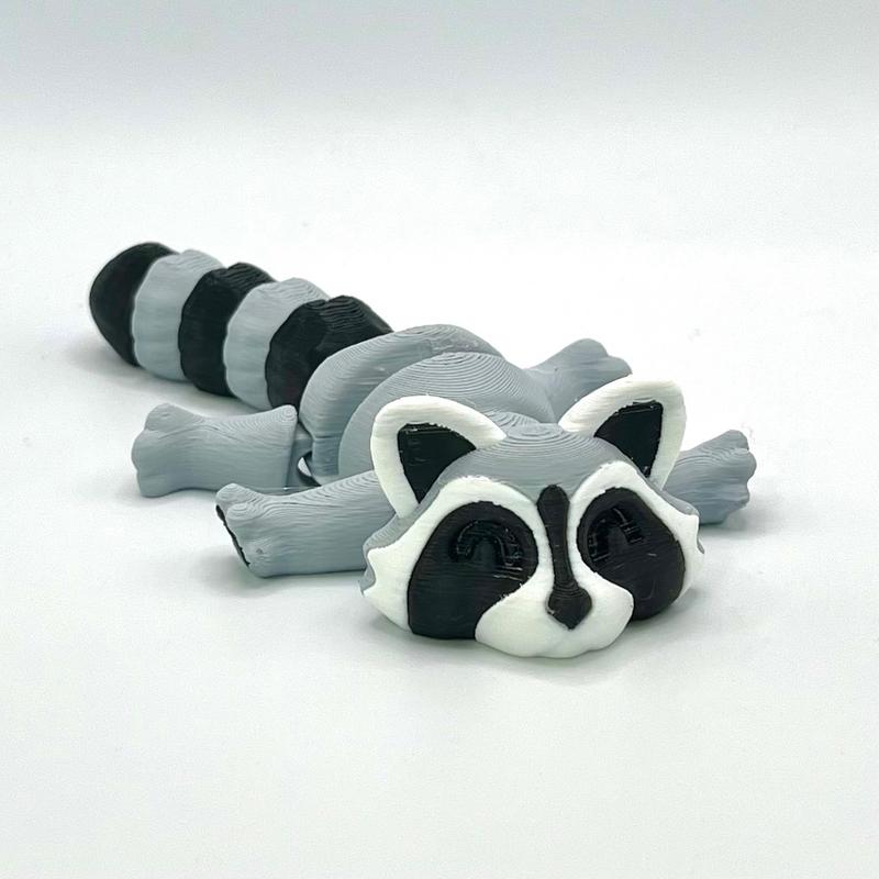 Articulating Figurine with Trash Can - Raccoons, Skunks and Red Pandas