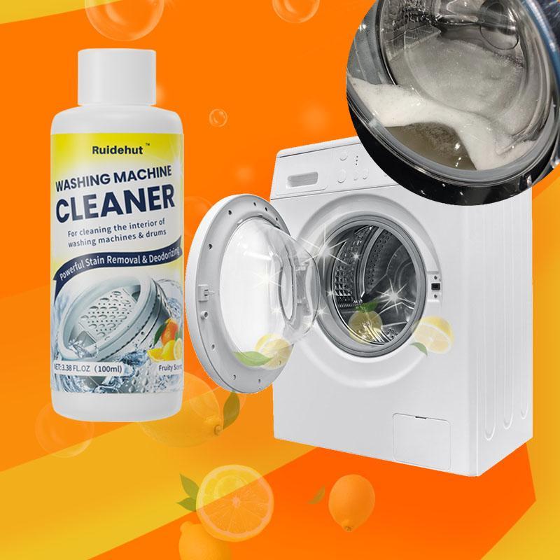 Lemon Scented Washing Machine Cleaner, 1 Count Washing Machine Cleaner, Household Cleaning Supplies for Front Load & Top Load Washers