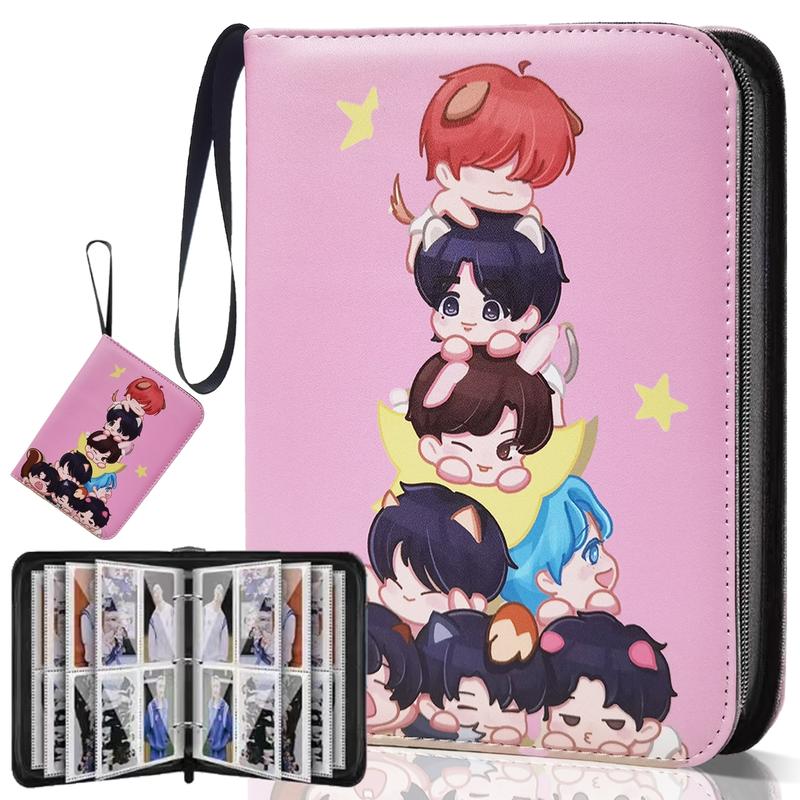 Kpop Bangtan Boys BTS Photocard Binder 400 Pockets, idol Cartoon Cute Photo Album, Christmas Gift for Children photo album