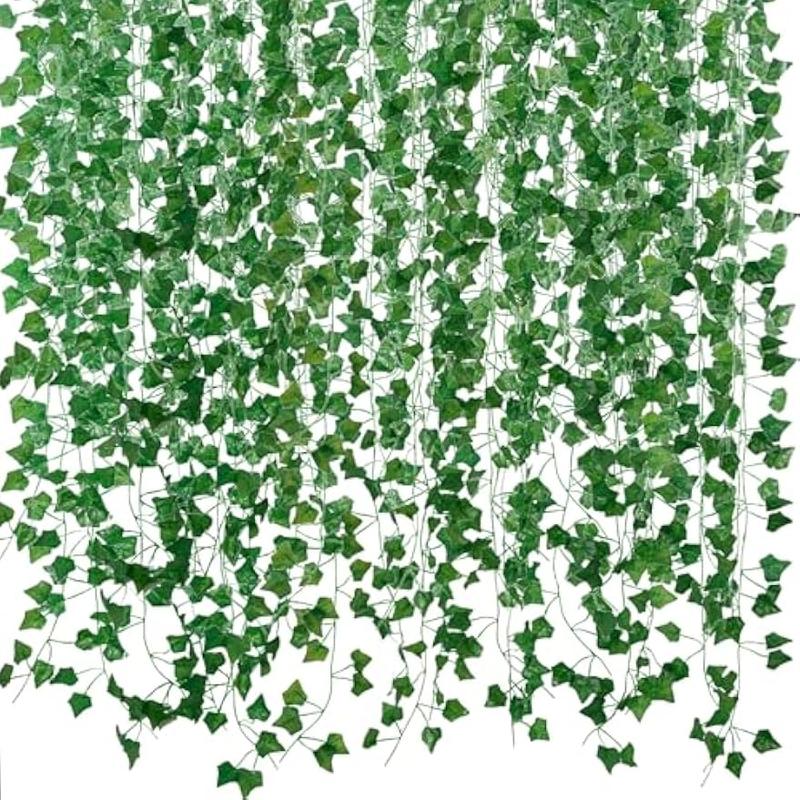 Fake Vines for Room Decor(36Pack252Ft) Aesthetic Artificial Plant Ivy Leaves Hanging Greenery Garlands for Home Bedroom Wall Wedding Christmas Party Office patio Indoor, Outdoor Garden Decor Decorative Fruit Ornaments