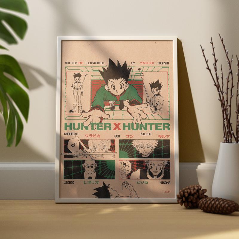 Hunter x Hunter Anime Poster, Gon HxH Anime Manga Posters (NO FRAME)