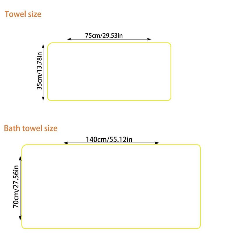 Soft Comfortable Hand Towel, 1 Count Coral Fleece Cozy Bath Towel, Water Absorption Shower Towel for Home Bathroom Washroom