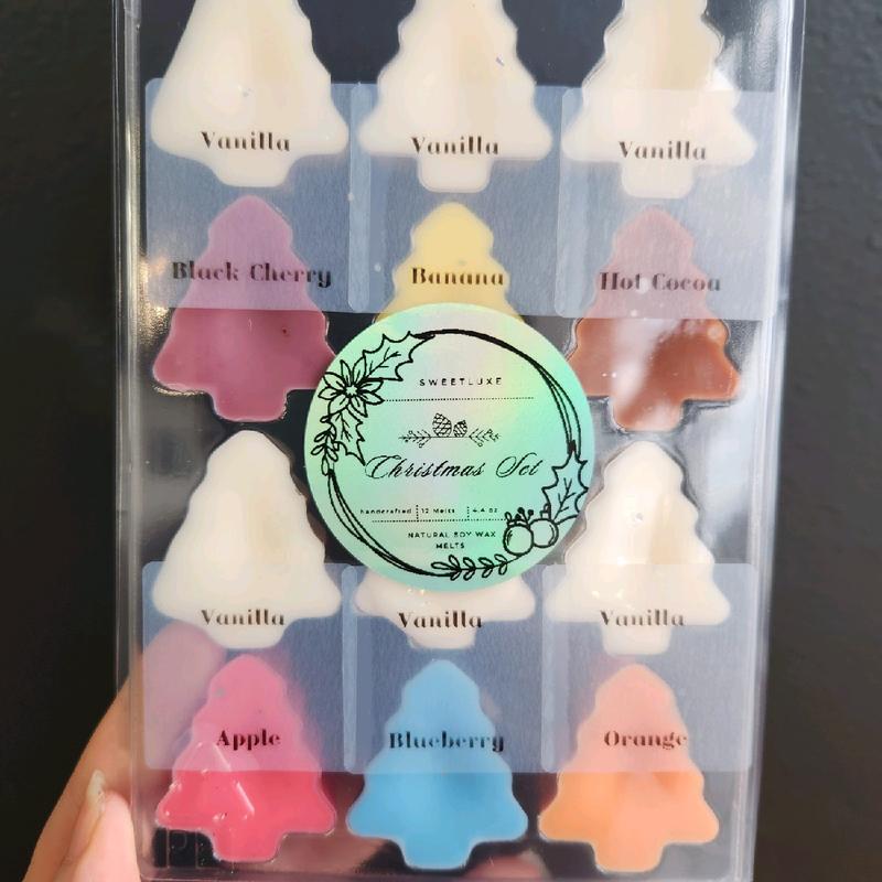 Holiday Soy Wax Palettes for Christmas Custom Gift Mix and Match Wax Melts