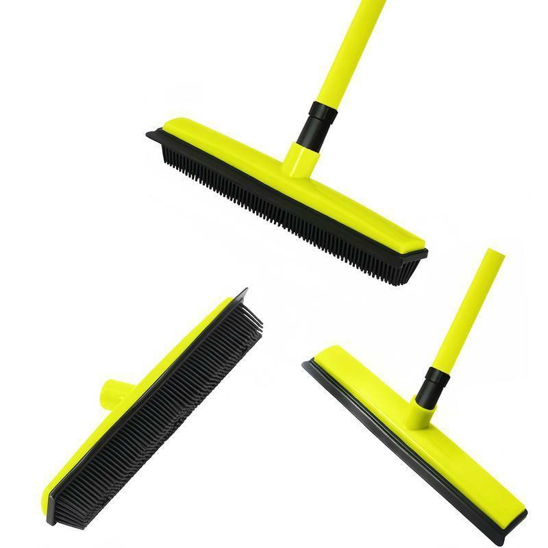 Pet Hair Removal Broom multi-functional broom fur balls pet hair rubber broom carpet rake