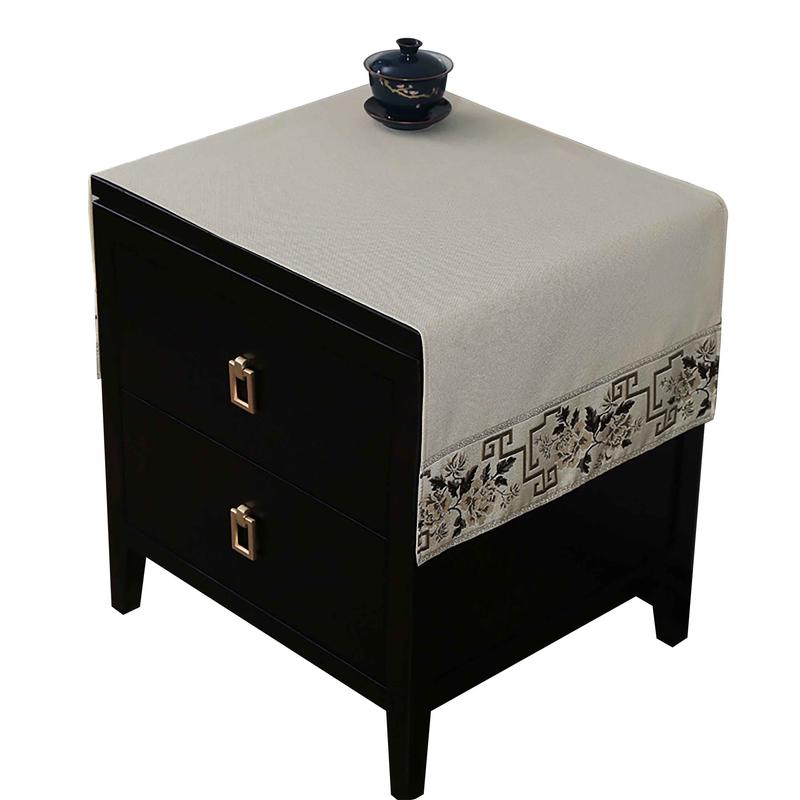 Nightstand Cover For Bedroom, Bedside Table Cover, Dustproof Cover For Home washable