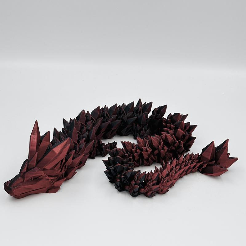 Large Crystal Dragon - 3D Printed Dragon Statue