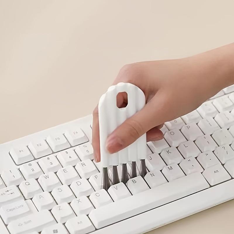 1 2pcs Mini Cleaning Brush, Soft Crevice Cleaning, Multifunctional Computer Tool for Keyboard, and Cup Glass Cover Cleaning Handheld Kitchen Plastic