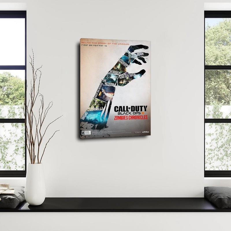 Call of Duty III Zombies Chronicles Art Wall Print Home Decor Art