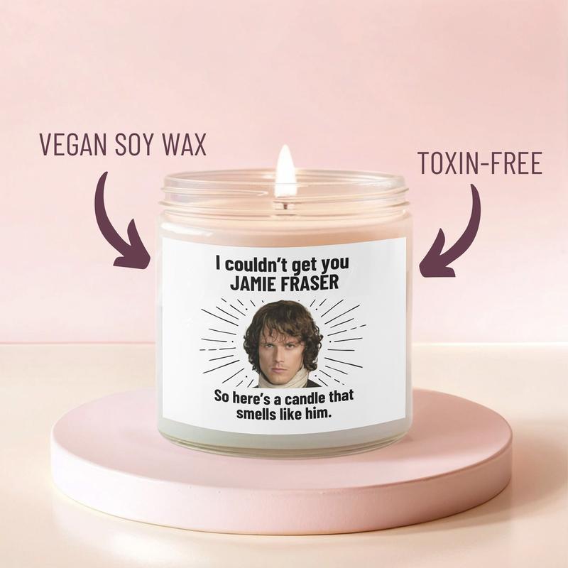 Smells like Jamie Fraser Candle | Jamie Fraser Sam Outlander Fan Gift, Best Friend Gifts, Fandom Inspired Candle | Soy Wax Scent Candle