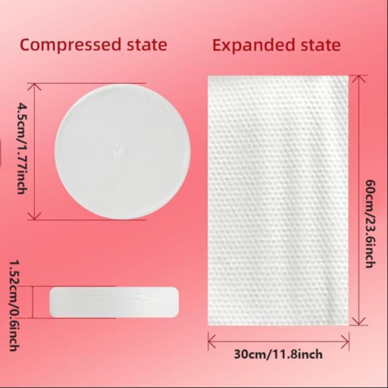 Disposable Compressed Towel, 6counts pack Portable Travel Towel, Disposable Cloth for Travel, Camping, Hiking, Sport and Other Outdoor Activities