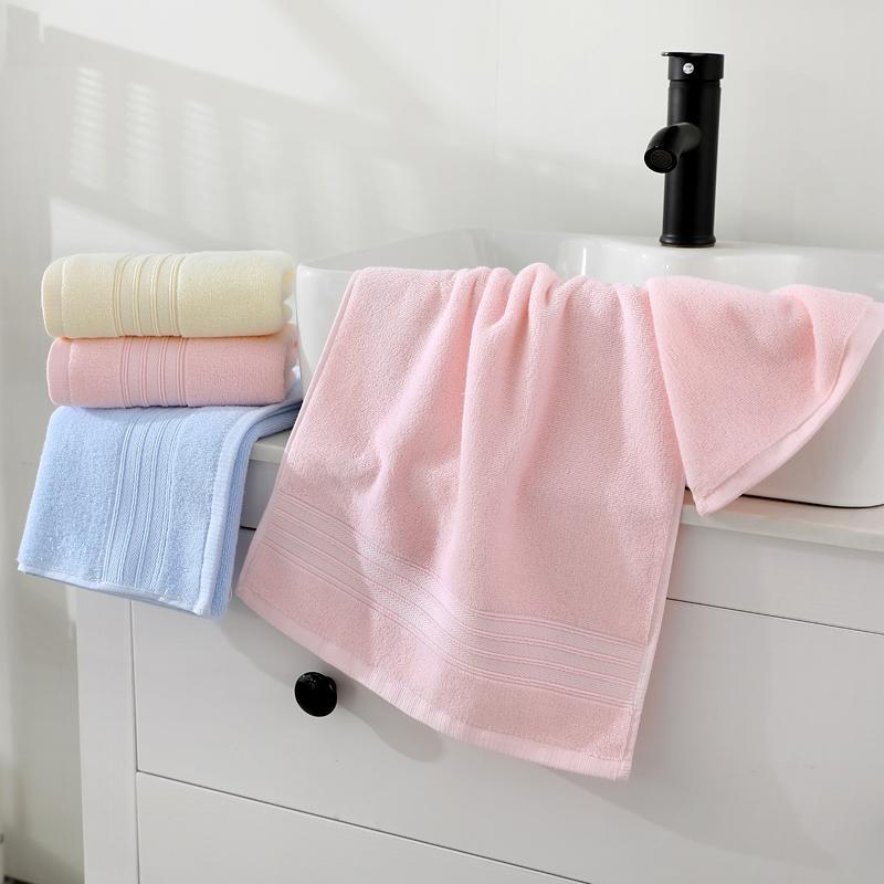 Solid Color Bath Towel Set, 3 Counts Soft Absorbent Skin Friendly  Face Towel, Bath Towel for Home Bathroom Dormitory Travel Hotel