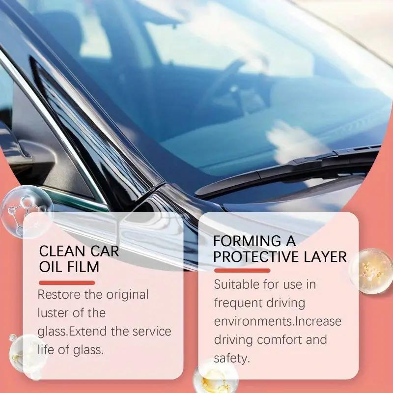 Glass Oil Film Cleaning Brush, 2 Counts Glass Cleaning Board, Glass Oil Film Remover, Household Cleaning Tool for Car Windshield, Mirror, Window