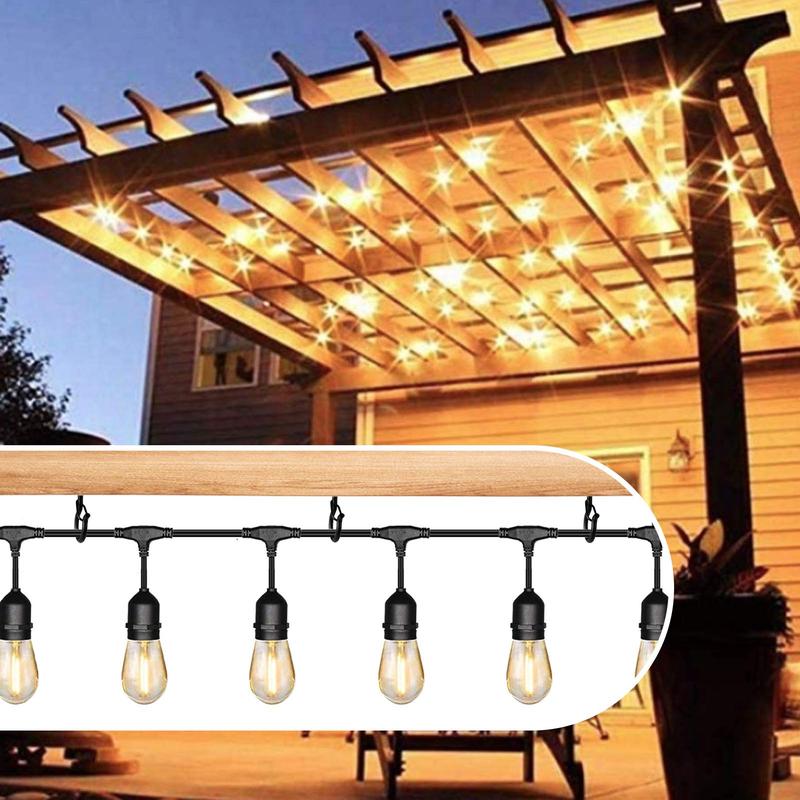 Squirrel-proof Q-Hanger, Wind-proof Screw Hooks for Outdoor String Lights, Safety Buckle Design Storage Hook, Easy Release Hanger