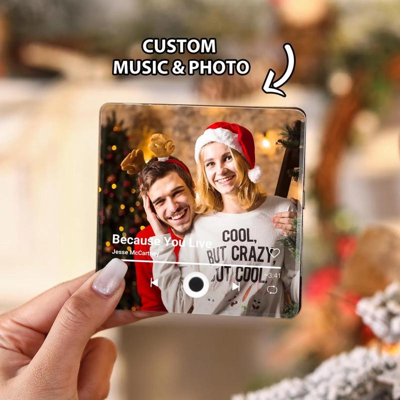 Personalized Music Fridge Magnet,Photo & Music Refrigerator Magnet,Photo Music Magnet,music gift nagnet,Play Song Music Box,Christmas Gift Valentine's Day gift