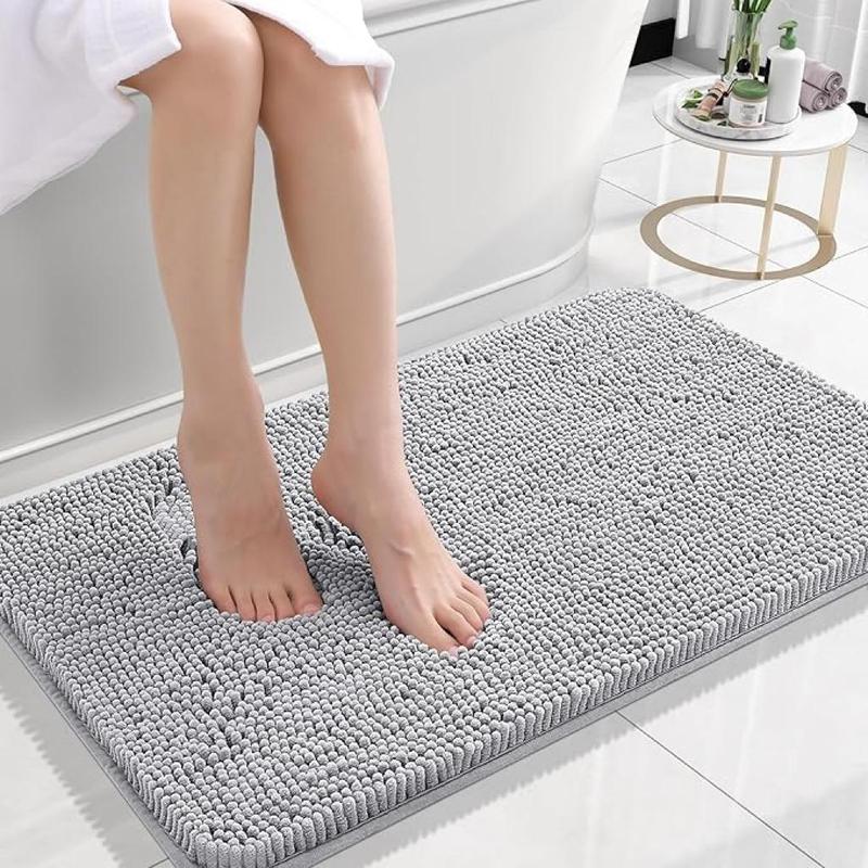 Bathroom Mat, 1 Count Non-slip Soft Absorbent Quick Drying Bath Rug, Machine Washable Bath Mat for Bathroom Floor, Tub and Shower