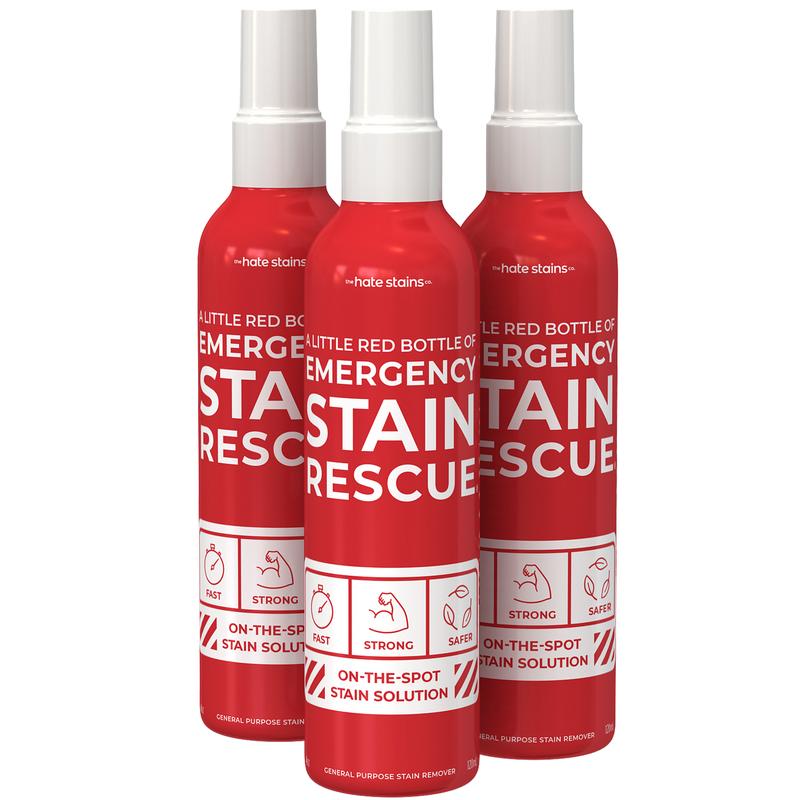 EMERGENCY STAIN Remover Spray – for Clothes, Upholstery Fabric, Carpet - Works on Most Blood, Grass, Coffee, Mud, Grease & Oil Stain