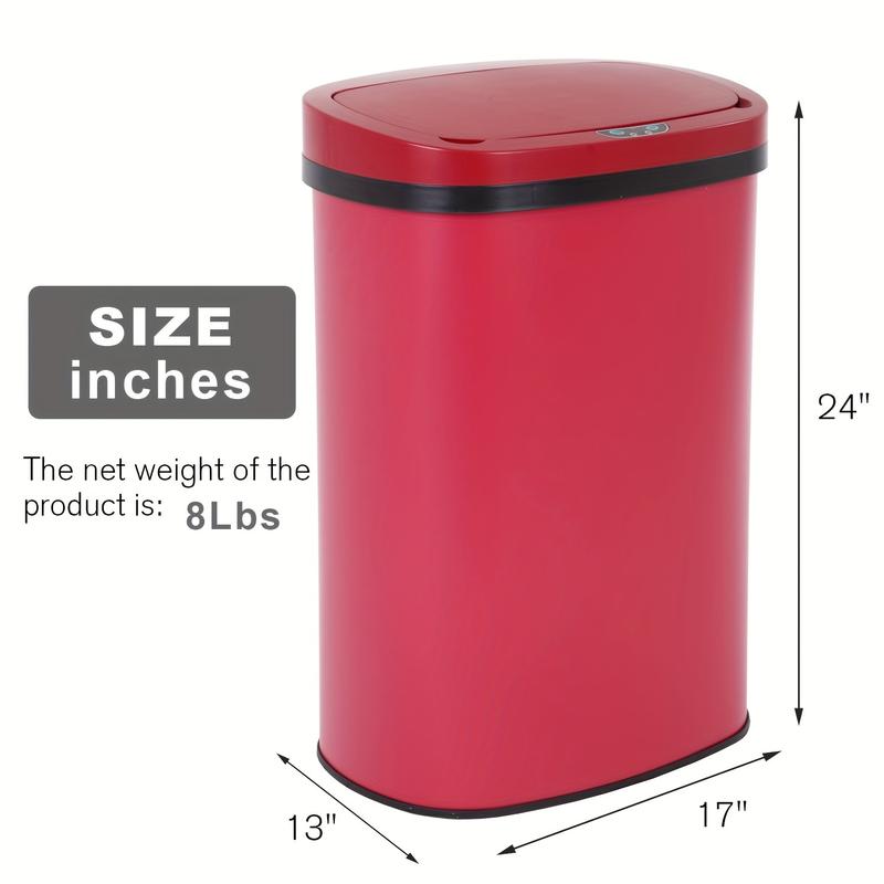 13 gallon garbage can Kitchen garbage can 50L, automatic garbage can contactless induction, suitable for office bedroom living room garbage can