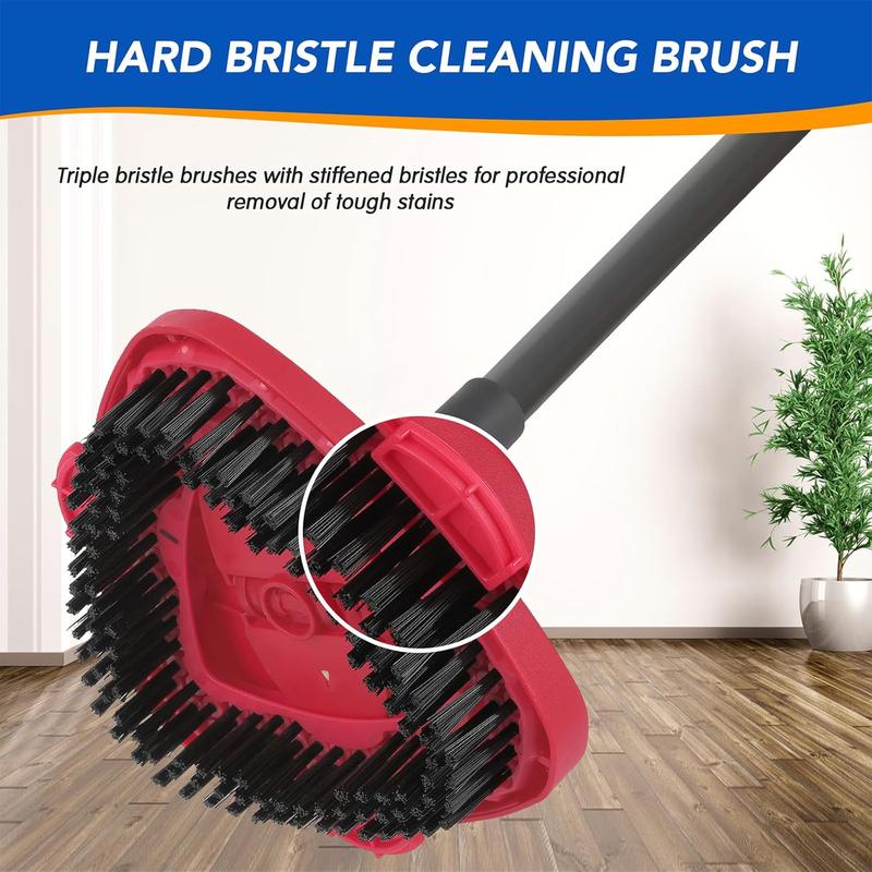 Scrub Head Brush Refills for O-Cedar EasyWring Spin Mop 1 Tank System. Hard Bristle Cleaning Spin Mop Head for Velida Ocedar Clean for Shower Kitchen