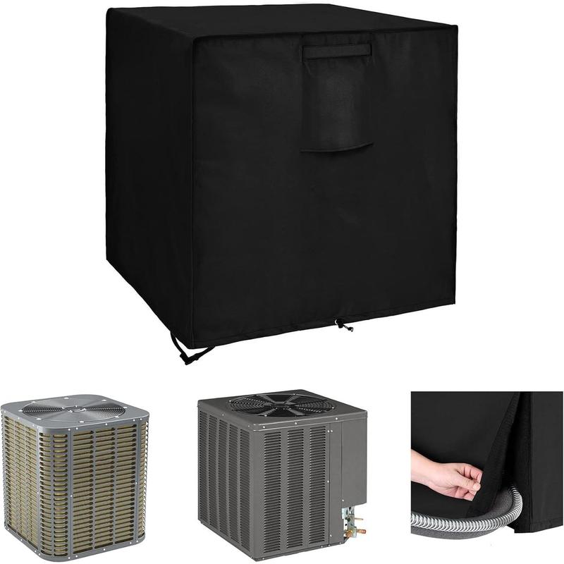 Air Conditioner Cover for Outside Units  AC Covers Outdoor Central A C Evaporative Cooler Cover Airconditioner Protector for Winter Exterior (Black, 36