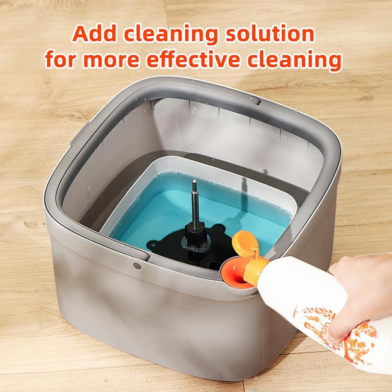 Spin Mop & Bucket Set 10Pcs with Self-Separating Dirty Water & Clean Water System, Self-Drying 360° Spin Square Mop Head for Hardwood Tile Marble Floors,Cleaning Mop after the party,adjustable hand tool,Mother's Day Gift,Free shipping!!