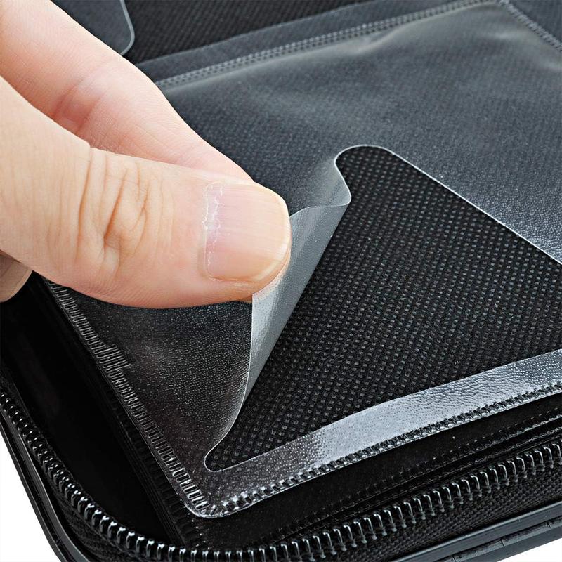 CD DVD Case, 72 Capacity Heavy Duty Wallet, DVD CD Case Holder for Car, Hard Shell Sturdy Case, CD Disk Holder, DVD Disc Binder, Booklet, Protective Blu-ray Wallet (72 Capacity,Black)