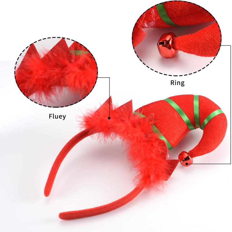 SEVEN STYLE 12 PCS Holiday Headbands,Cute Christmas head hat toppers,Great Fun and Festive for Annual Holiday and Seasons Themes, Christmas Party, Christmas Dinner, photos booth. Accessories Masks